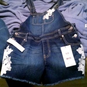 Jean short overalls NWT SIZE 14/16